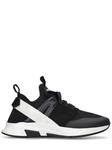 Sneakers aus Techno-Alcantara und Leder Schwarz