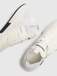 Sneakers aus Techno-Alcantara und Leder Rosa