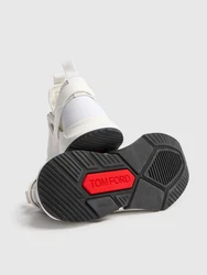 Sneakers aus Techno-Alcantara und Leder Rosa