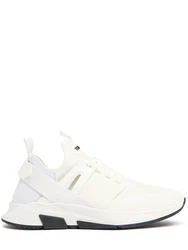 Sneakers aus Techno-Alcantara und Leder Rosa
