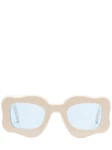 Sonnenbrille Grau/Türkis