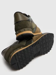 Ledersneakers Rock Runner Grau