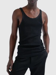 Tanktop Aus Baumwolljersey Schwarz