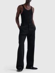 Tanktop Aus Baumwolljersey Schwarz