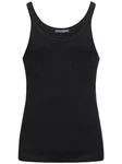Tanktop Aus Baumwolljersey Schwarz