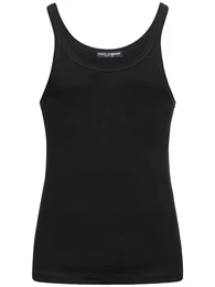 Tanktop Aus Geripptem Baumwolljersey