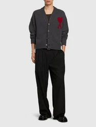 Cardigan Aus Wollstrick Mit Logo 