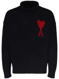 Rollkragenpullover Aus Wolle Mit Logo