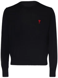 Strickpullover Mit Logo Schwarz