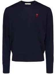 Strickpullover Aus Wolle Mit Logo