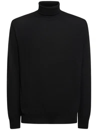 Rollkragenpullover Aus Superfeiner Wolle