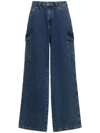 Weite Jeans Aus Baumwolldenim
