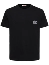 T-shirt Aus Baumwolle Mit Logo