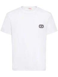T-shirt Aus Baumwolle Mit Logo