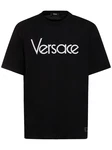 T-Shirt mit Logodruck Schwarz