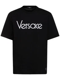 T-shirt Aus Baumwolle Mit Logodruck