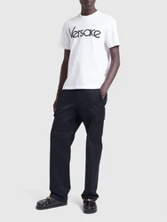 T-Shirt mit Logodruck Weiß