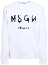 Sweatshirt Aus Baumwolljersey Mit Logodruck