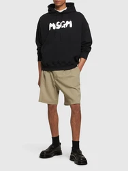 Hoodie Aus Terry Mit Logo Schwarz