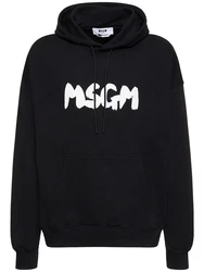 Hoodie Aus Terry Mit Logo Schwarz