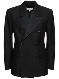 Zweireihiger Blazer Aus Wolle