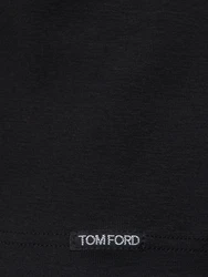 T-shirt Aus Baumwolljersey Schwarz