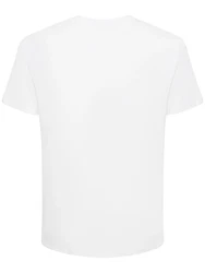 T-shirt Aus Baumwolljersey Weiß