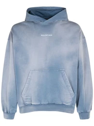 Hoodie Aus Baumwolljersey Mit Stickerei