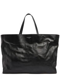 Xl Tote Aus Baumwollcanvas Und Leder
