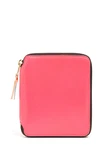 Geldbörse aus Leder Super Fluo Rosa