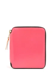 Geldbörse aus Leder Super Fluo Rosa