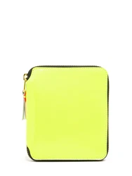 Geldbörse aus Leder Super Fluo Grün