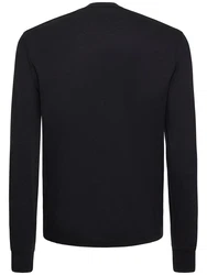 Henley-Shirt aus Lyocell Schwarz
