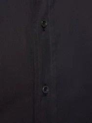 Hemd Aus Popeline Schwarz
