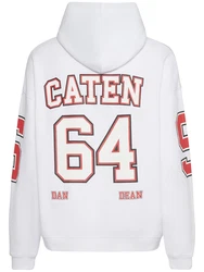 Hoodie Mit Logo Dunkelrot/Rot/Braun/Schwarz/Creme