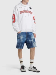 Hoodie Mit Logo Dunkelrot/Rot/Braun/Schwarz/Creme