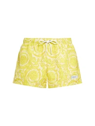 Badeshorts Aus Bedrucktem Nylon barocco