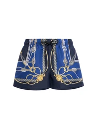 Nylonslip Mit Maritimem Golfo Nautico-muster