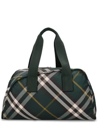 Reisetasche Mit Shield Check-muster