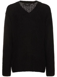 Strickpullover Mit V-ausschnitt