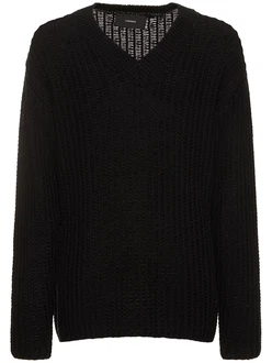 Strickpullover mit V-Ausschnitt 