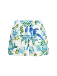 Badeshorts Mit Blumendruck