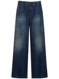 Jeans Mit Kordelzug Aus Denim