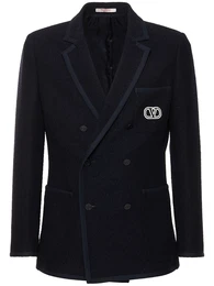 Zweireihiges Jackett Aus Tweed