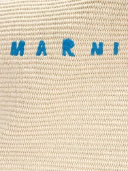 Medium Tote mit Raffia-Effekt 