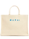 Medium Tote mit Raffia-Effekt 