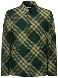Jacke Aus Wolle Mit Karos