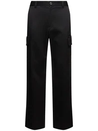 Cargohose Aus Baumwollgabardine