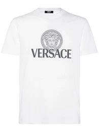 T-shirt Aus Baumwolljersey Mit Logo