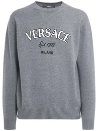 Wollpullover Mit Logostickerei